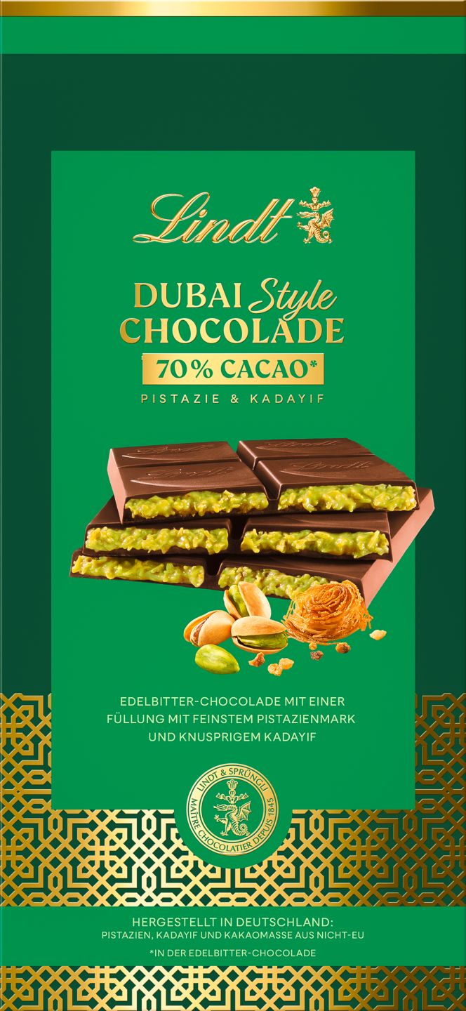 LINDT Dubai Style Chocolade Tafel