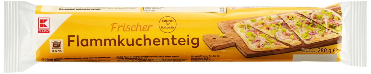 K-CLASSIC Frischer Flammkuchenteig 