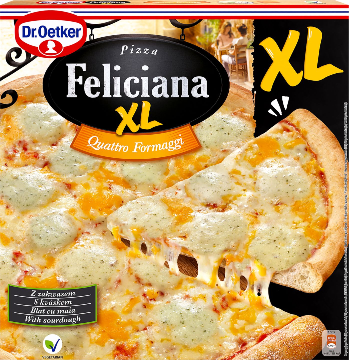 Dr. Oetker Pizza Feliciana XL
Quattro Formaggi
