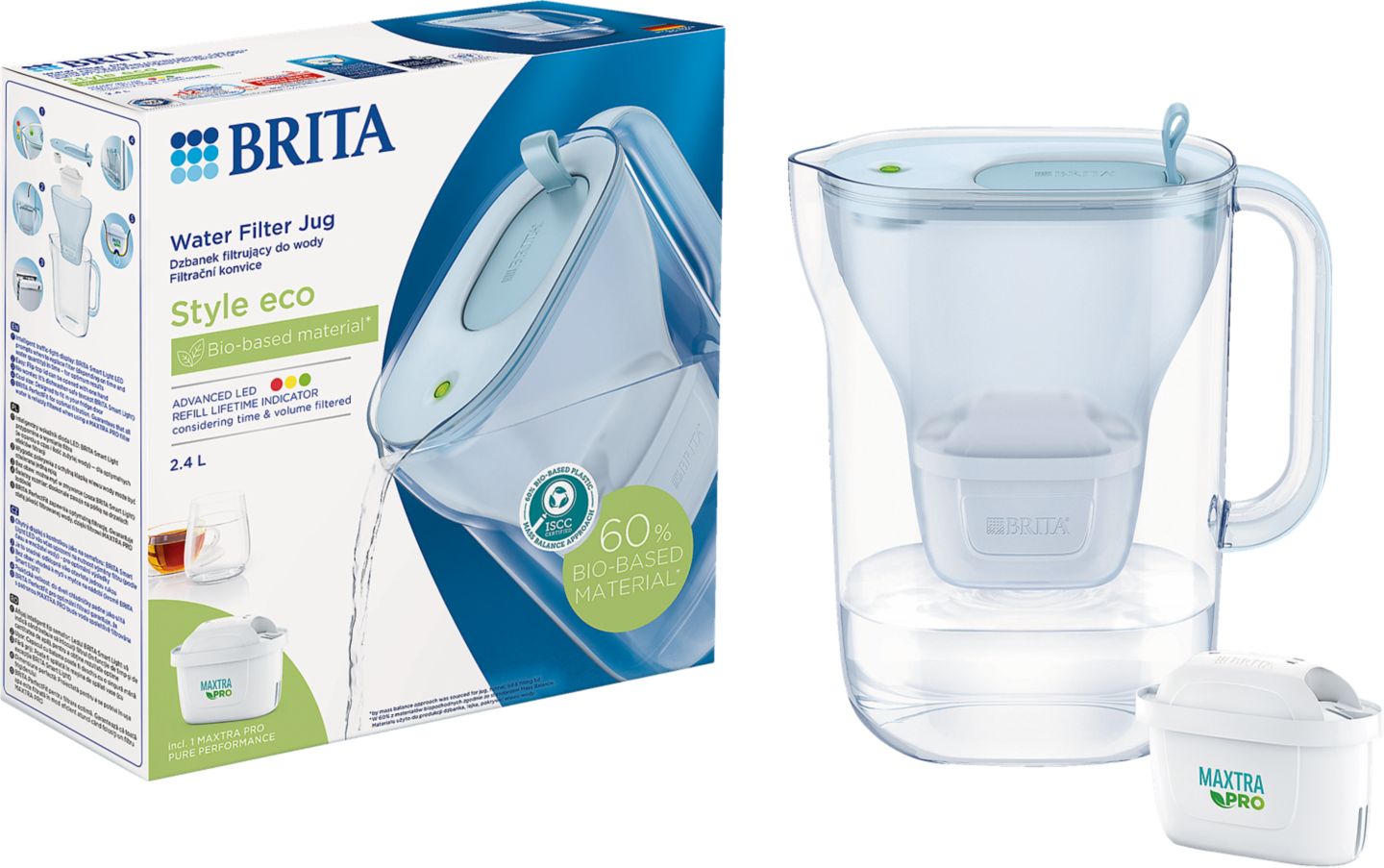 Filtrační konvice BRITA Style Eco
objem: 2,4 l