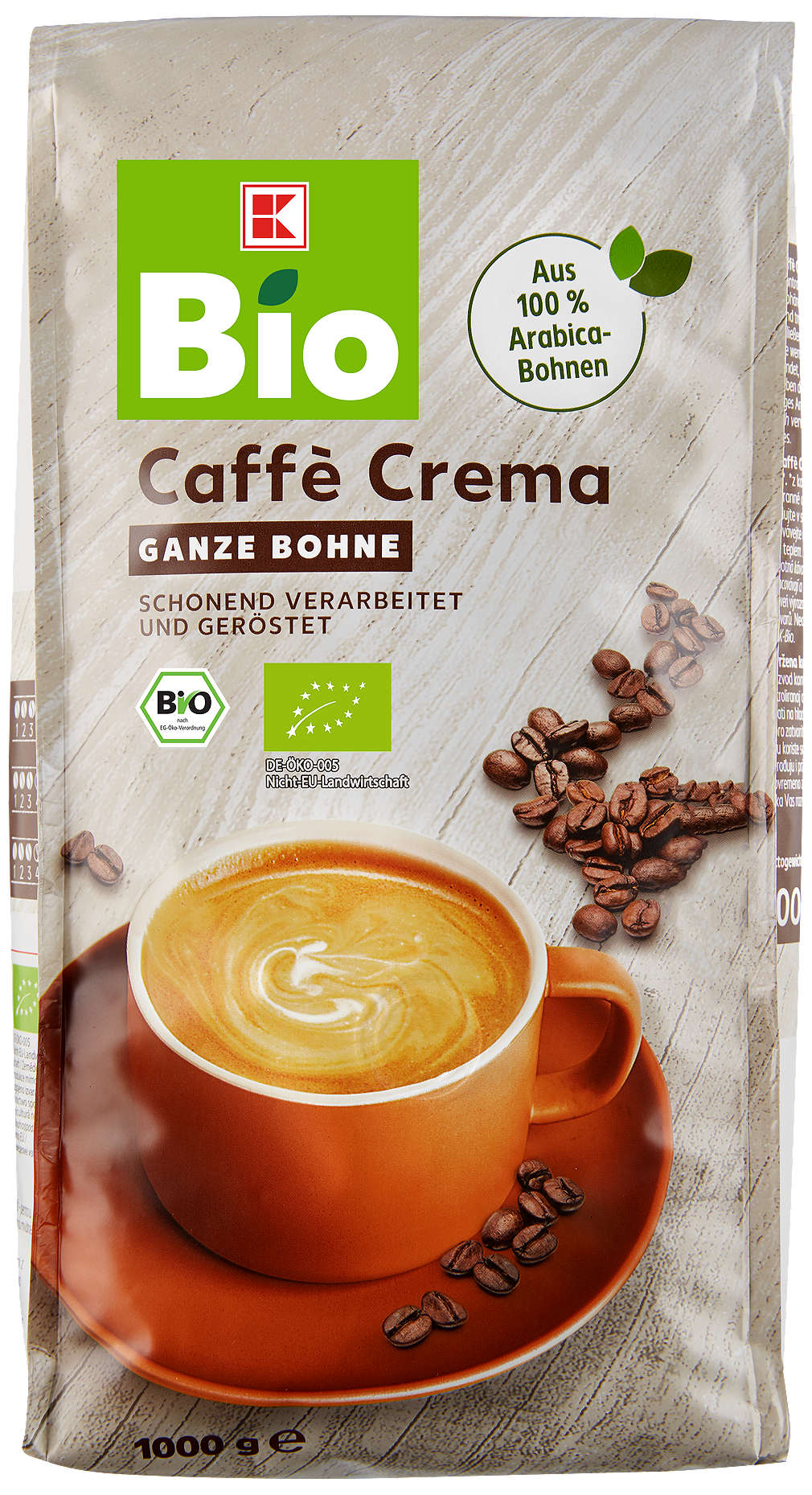 Изображение за продукта K-Bio Биокафе на зърна Crema