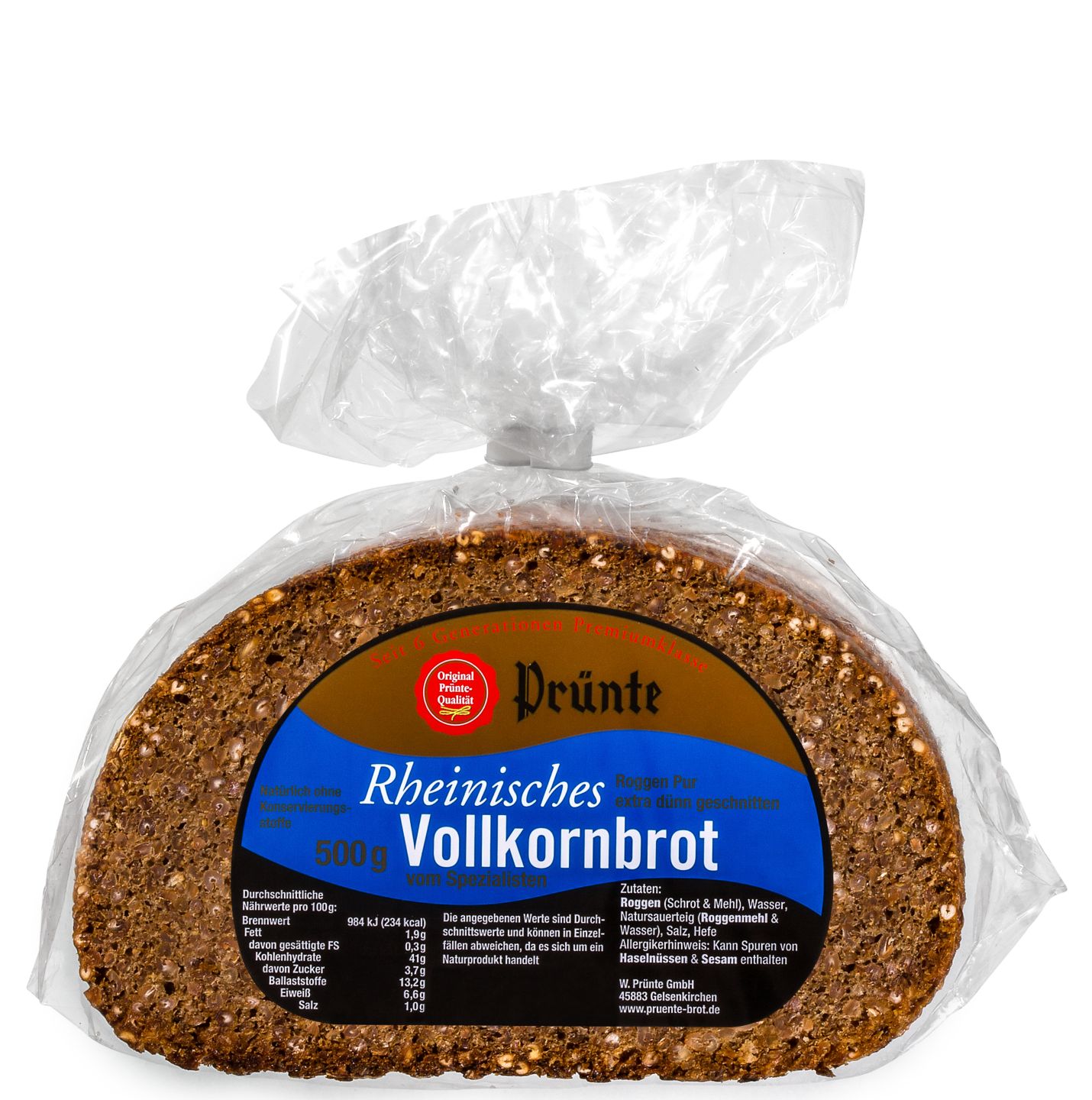 PRÜNTE Rheinisches Vollkornbrot