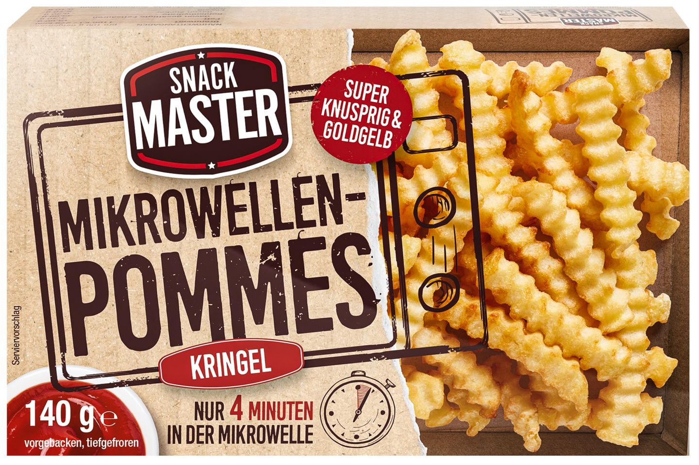 SNACKMASTER Mikrowellen-Pommes