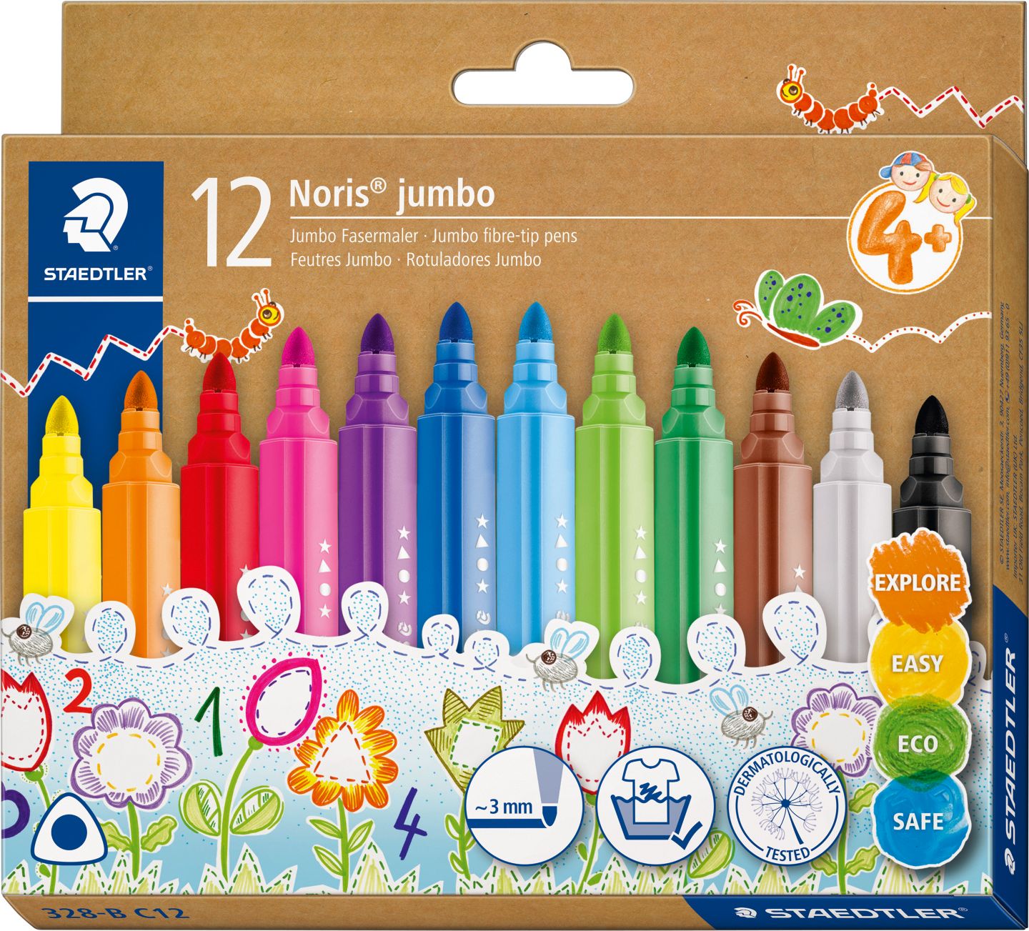 STAEDTLER Fasermaler-Set »Noris® jumbo«