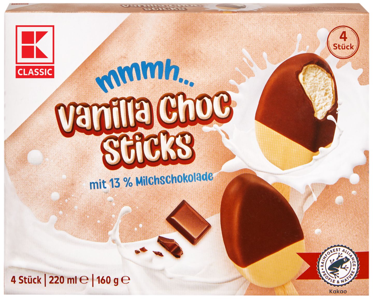 K-CLASSIC Zmrzlina
s prřchutí vanilky