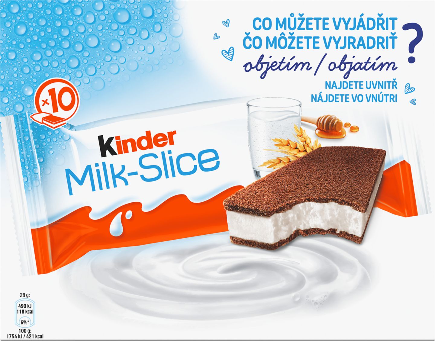 Kinder Mléčný řez Chlazená tyčinka
s mléčným krémem