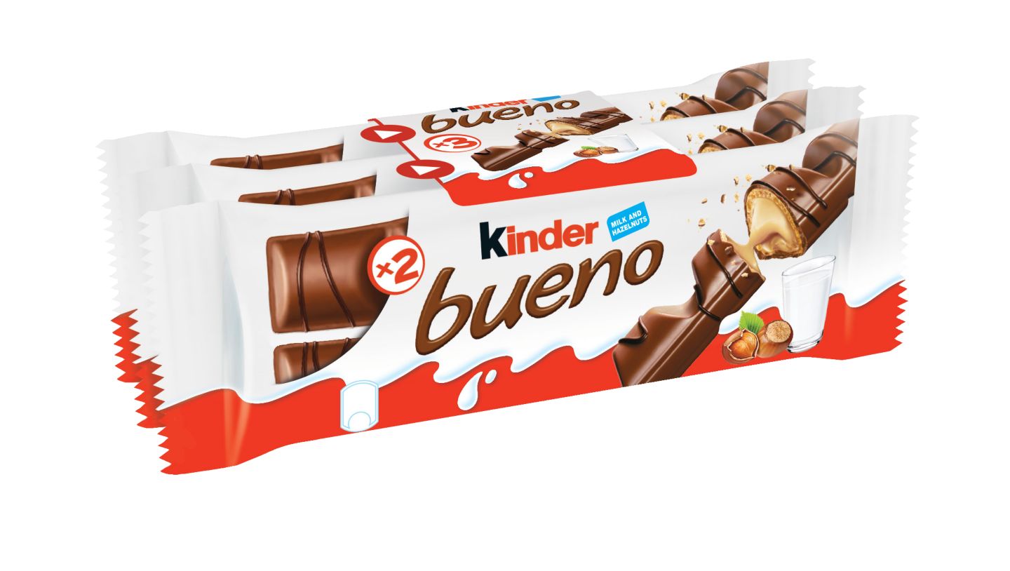 Kinder Bueno Čokoladni prutić
MPC 2.5.2025=3,19€