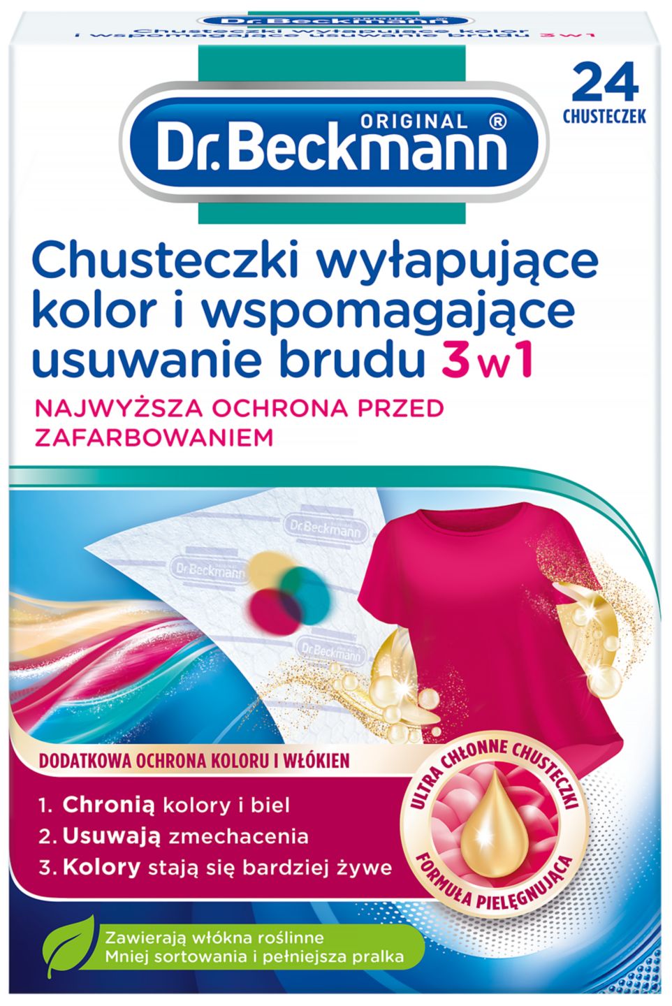 Dr. Beckmann Chusteczki wyłapujące kolor