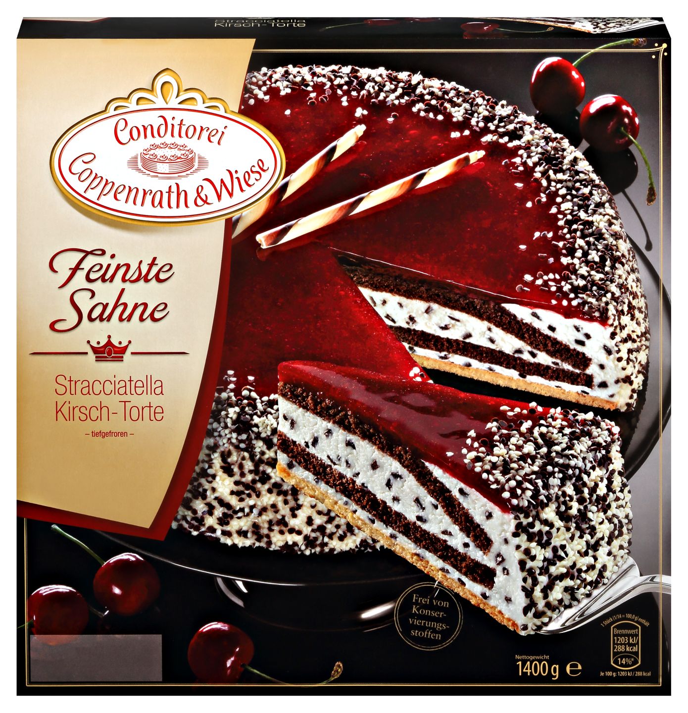 Coppenrath & Wiese Torta Stracciatella-višňa