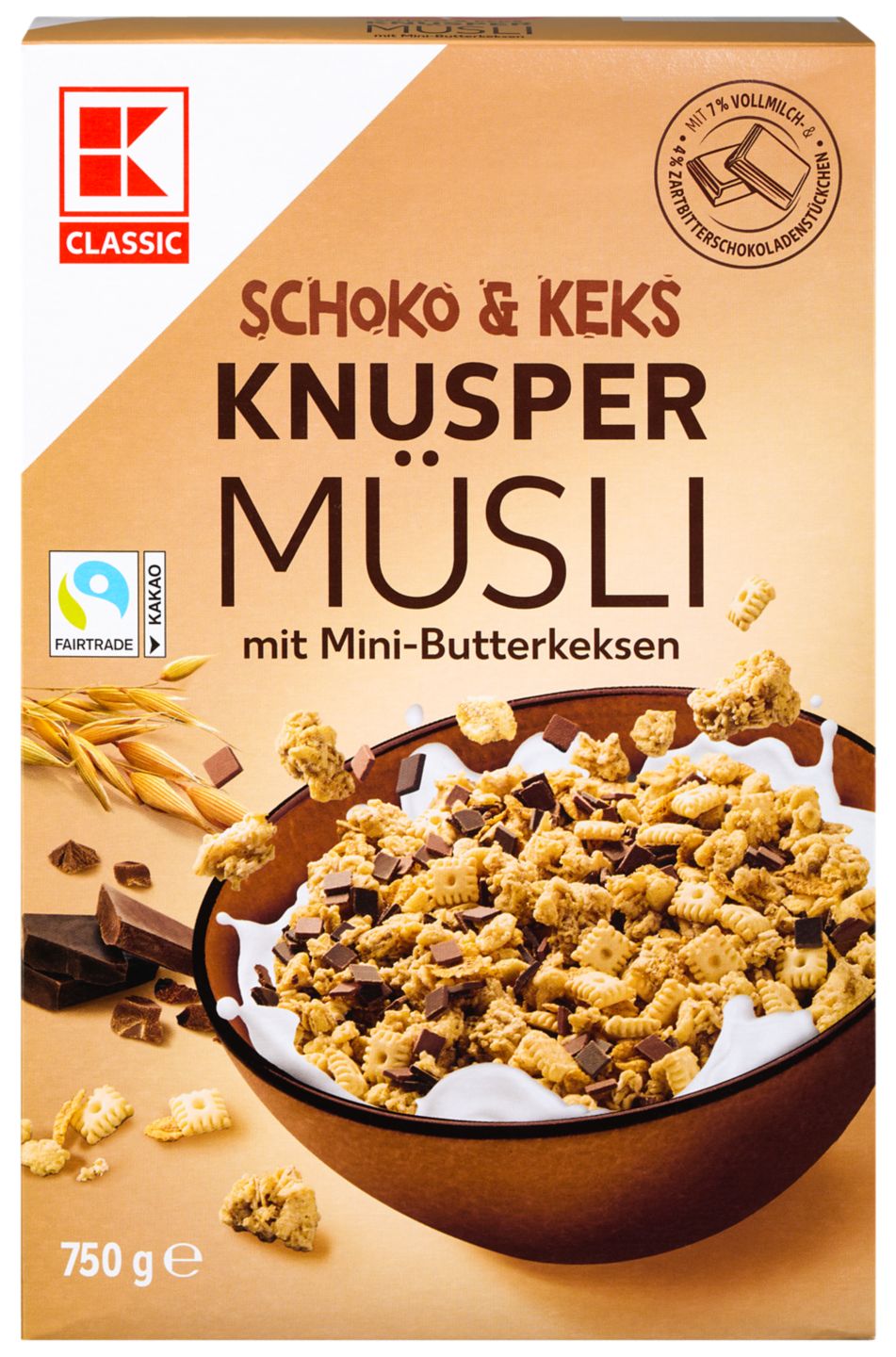 K-Classic Musli  čok. hrskavi s keksom
MPC 2.5.2025=5,75€