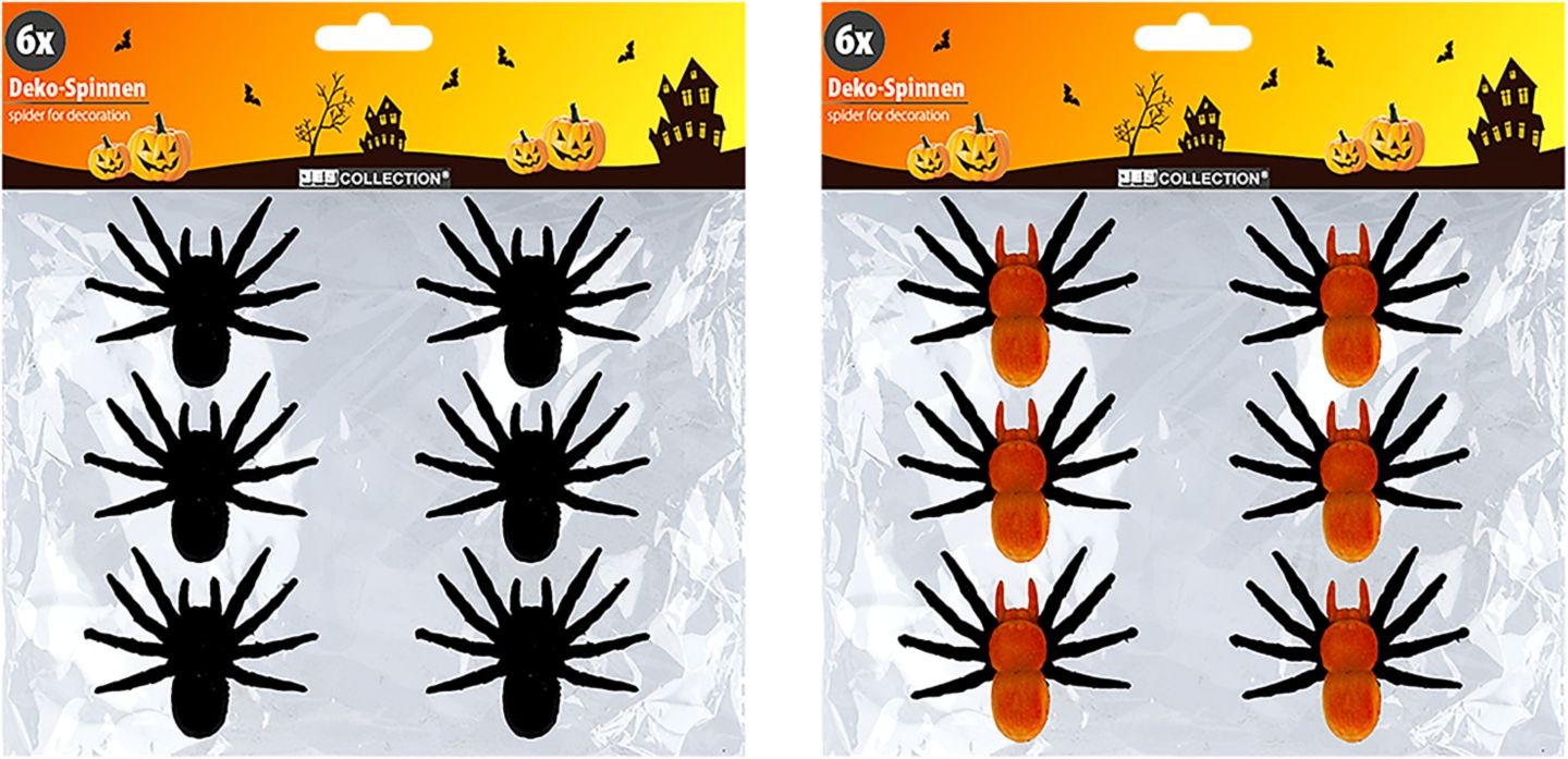 Halloweenská dekorace pavouci 6ks