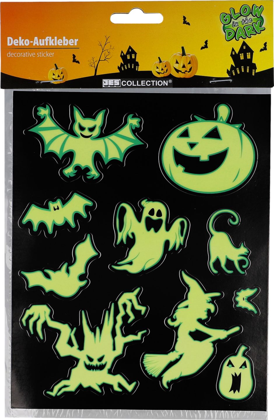 Halloweenská sada samolepek