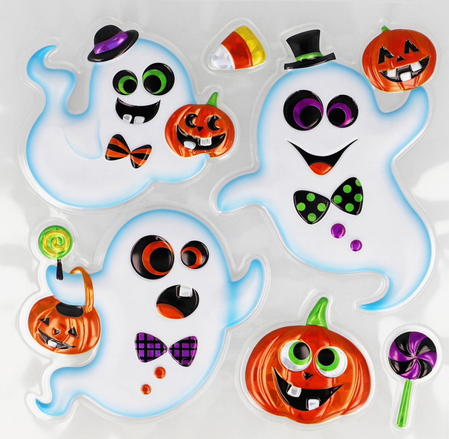 Halloweenské 3D samolepky 17 x 18 cm