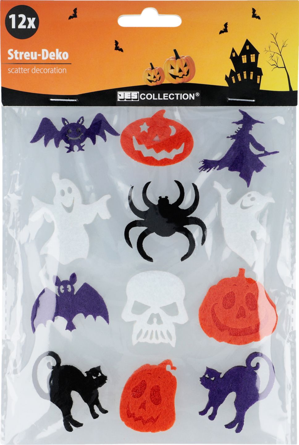 Halloweenská sada dekorací 12 ks