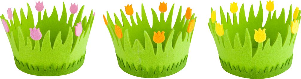 Dekorační košíček filcový
různé barvy