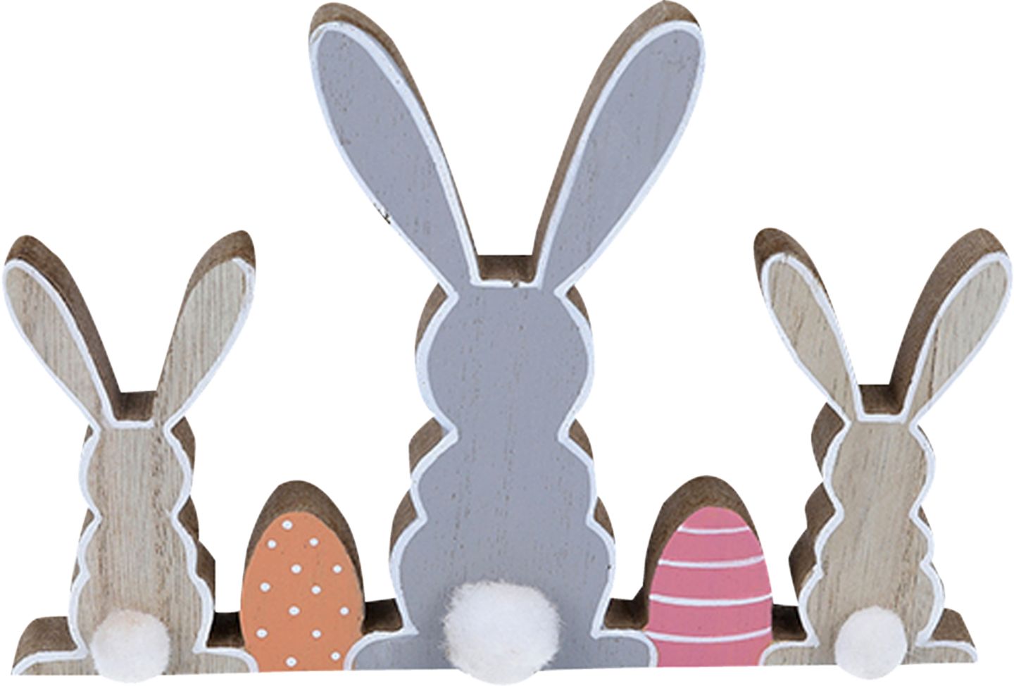 Velikonoční dekorace figurky skupinka zajíců