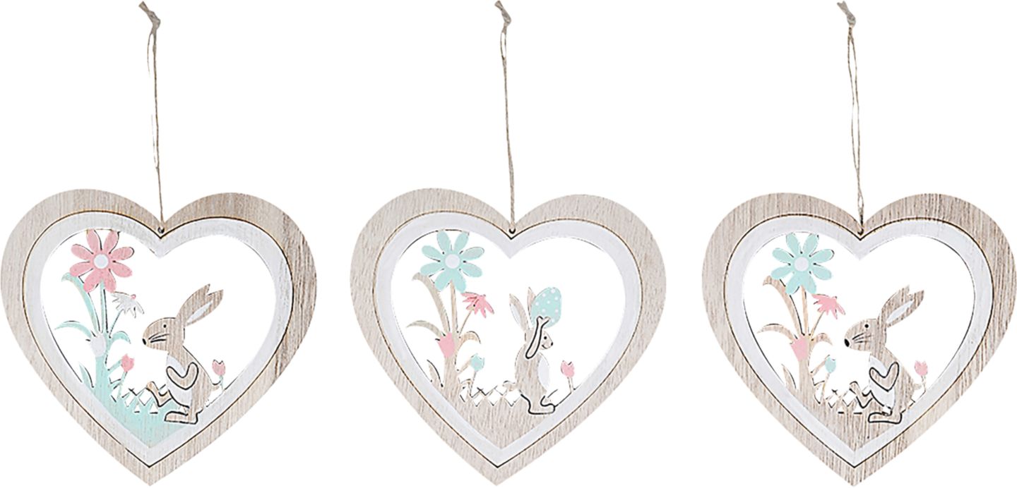 Závěsná dekorace dřevěná
různé druhy