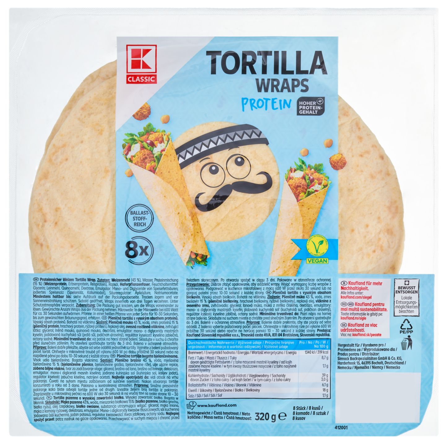 K-Classic Tortilly proteínové 320 g