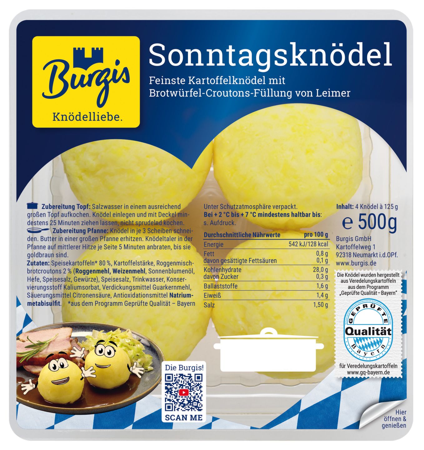 BURGIS Sonntagsknödel oder Knödelinos