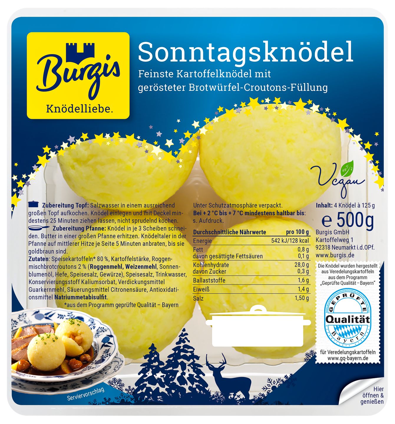 BURGIS Sonntagsknödel oder Knödelinos