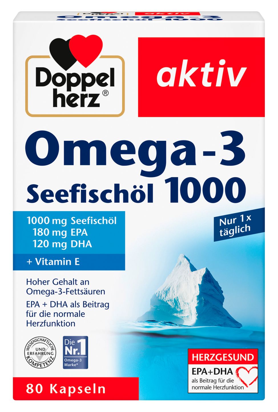 DOPPELHERZ AKTIV Omega-3 Seefischöl 1000