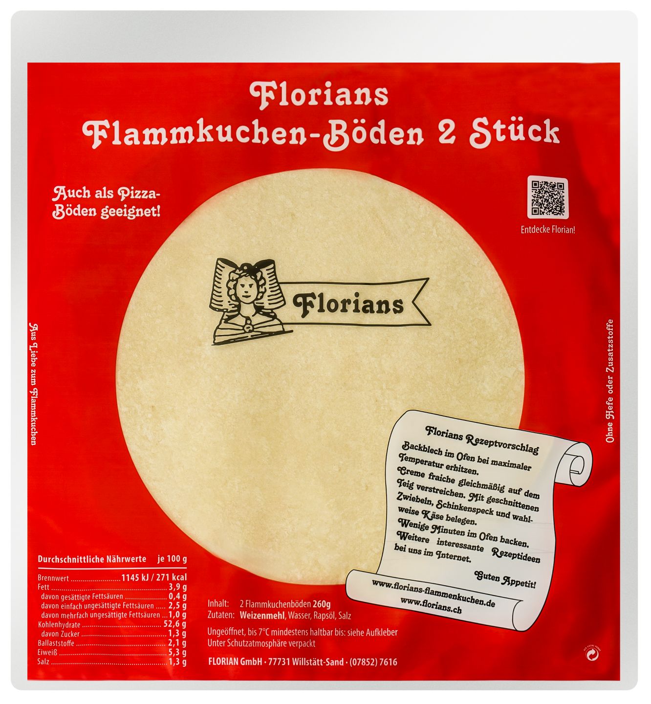 FLORIANS Flammkuchen-Böden