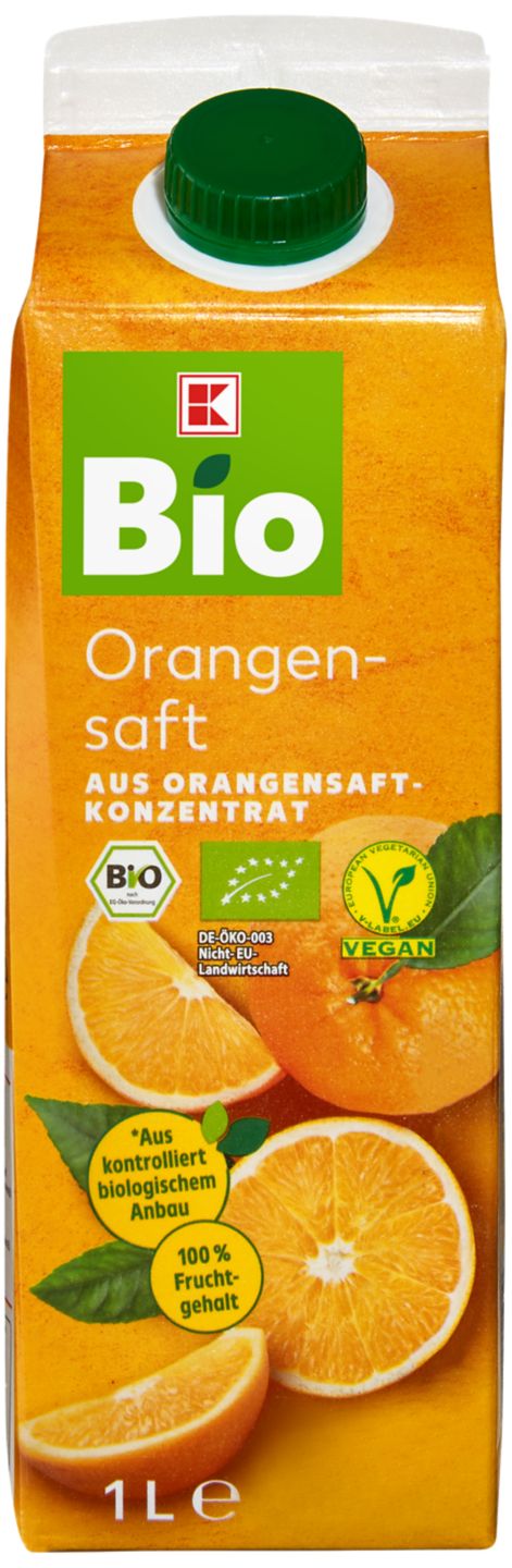 K-Bio Pomerančová šťáva
100 %