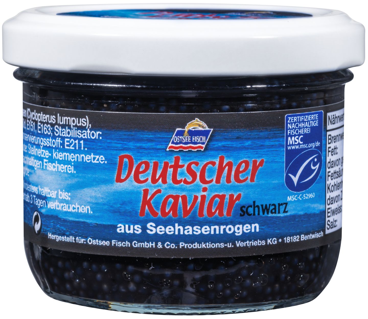 OSTSEE FISCH Deutscher Kaviar schwarz