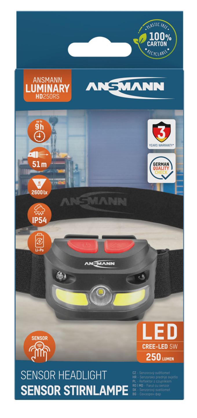 ANSMANN Stirnlampe »HD250RS«