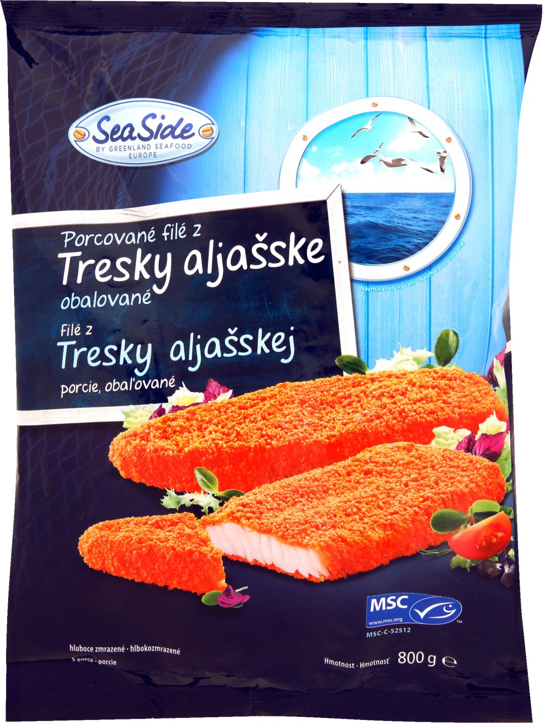 Obalované filety z aljašské tresky