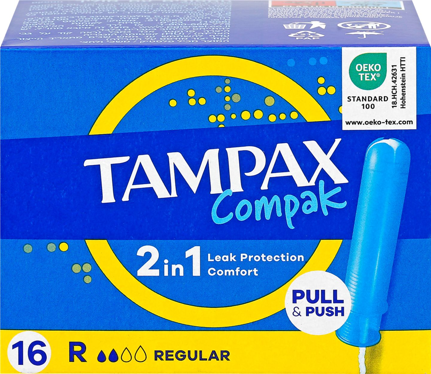 Tampax compak tampóny