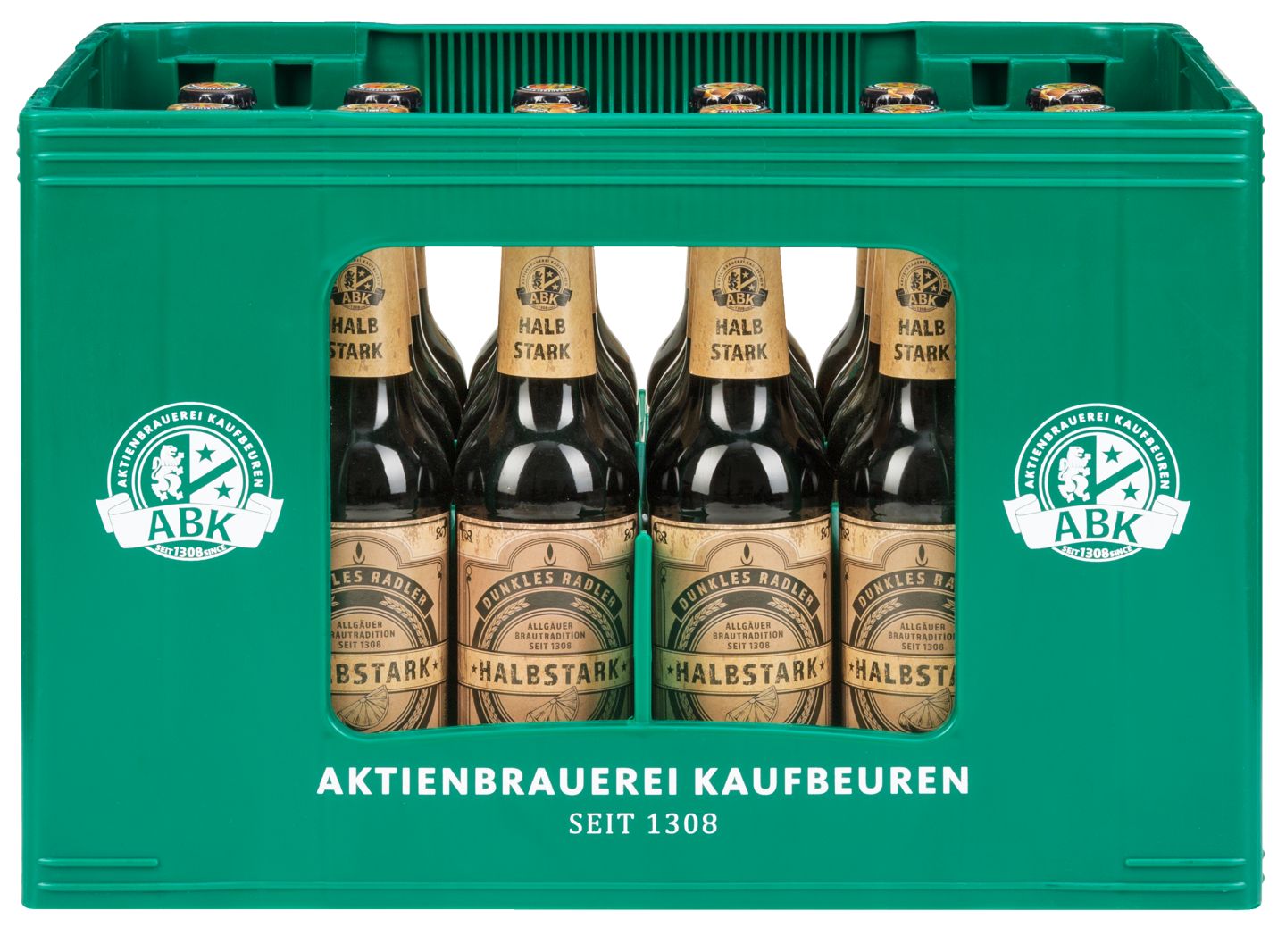 AKTIENBRAUEREI KAUFBEUREN »Halbstark« dunkles Radler