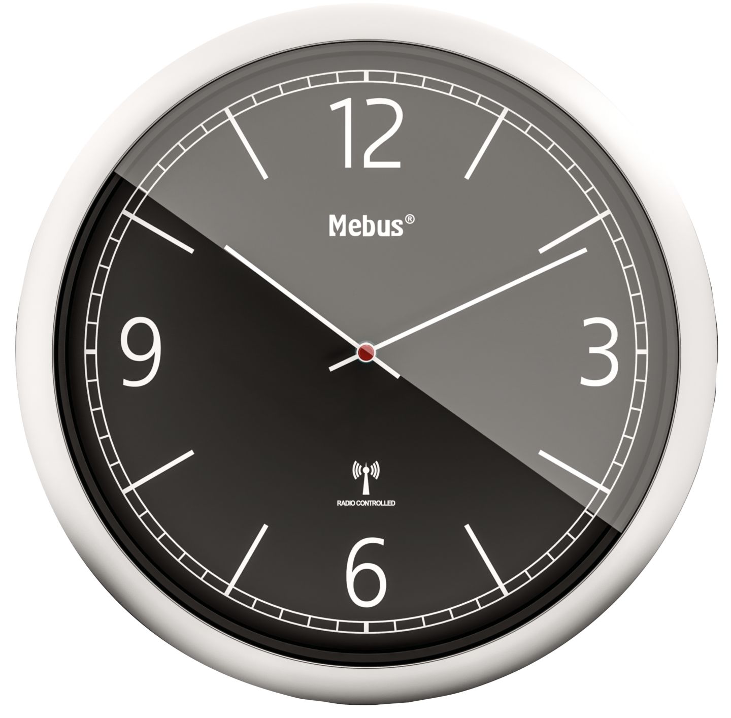 MEBUS Nástěnné hodiny
s teploměrem a vlhkoměrem