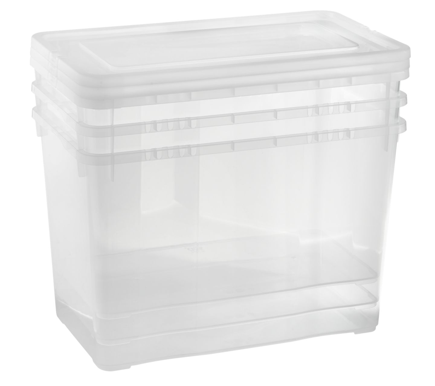 Sada úložných boxů 3dílná, plastová
rozměry: 33 x 20 x 22 cm