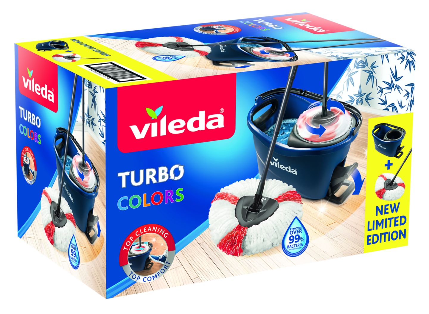 Vileda Turbo Mop Box Colors plavi