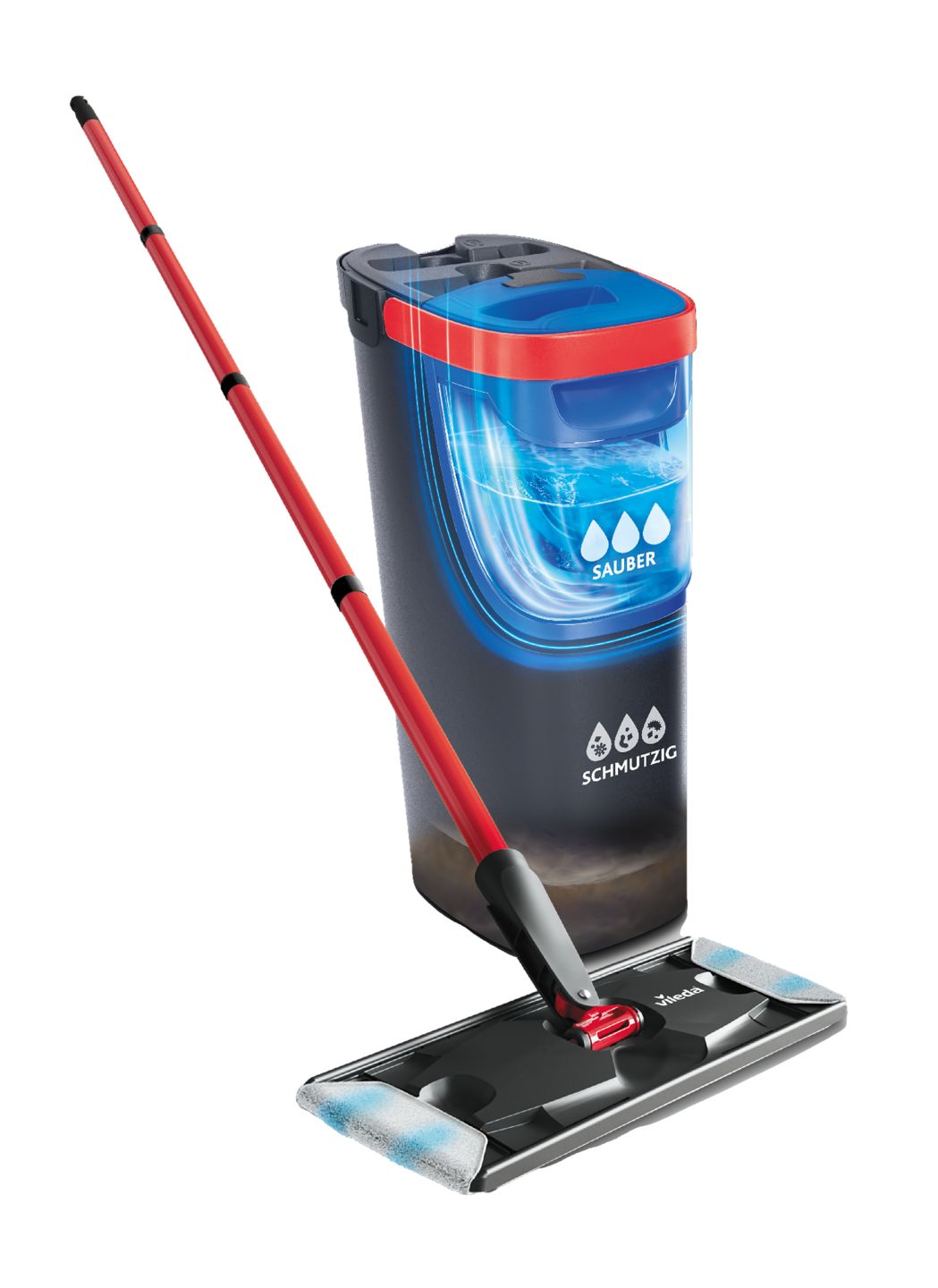 VILEDA Flat Mop System »H2PrO«