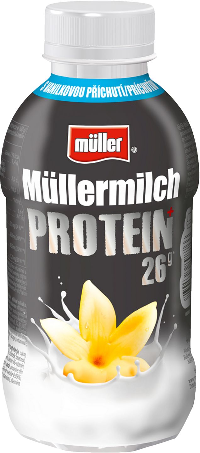 Müller Müllermilch Protein
čoko + banán / vanilka