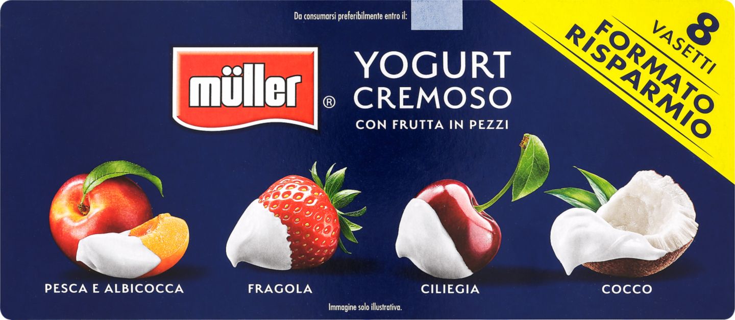 Müller Cremoso multipack
ovocný jogurt