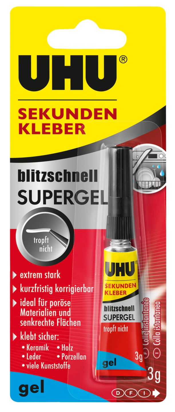UHU Sekundenkleber »blitzschnell SUPERGEL«