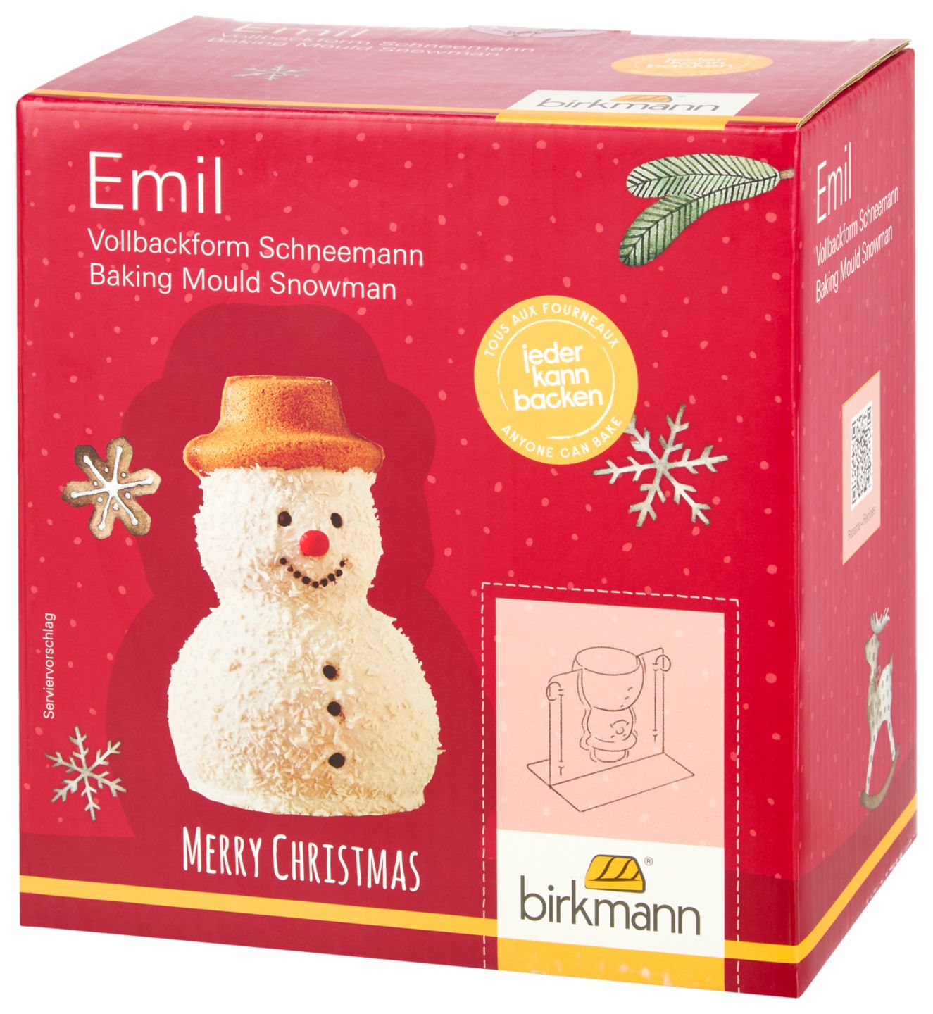 BIRKMANN Vollbackform »Schneemann Emil«