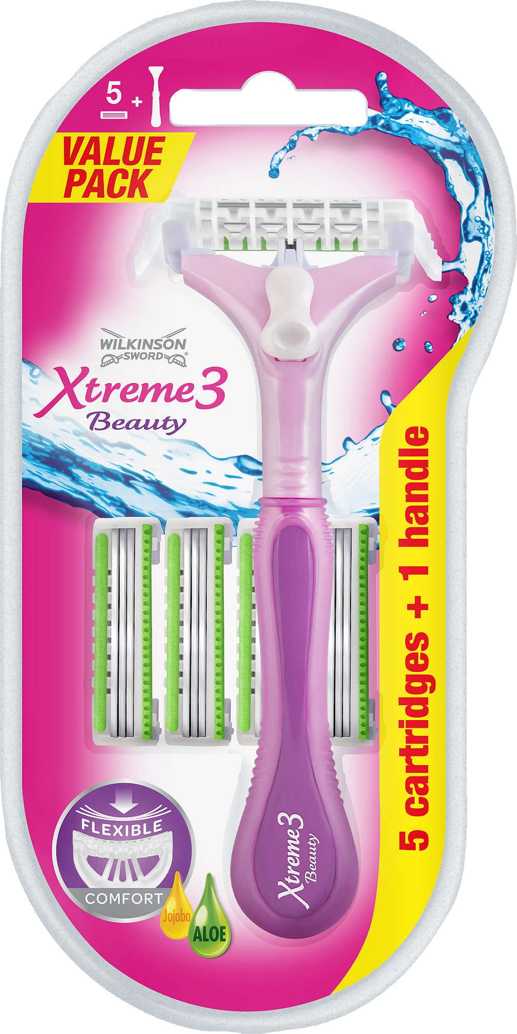 Изображение за продукта Wilkinson Xtreme3 Самобръсначка Hybrid Beauty + 4 ножчета