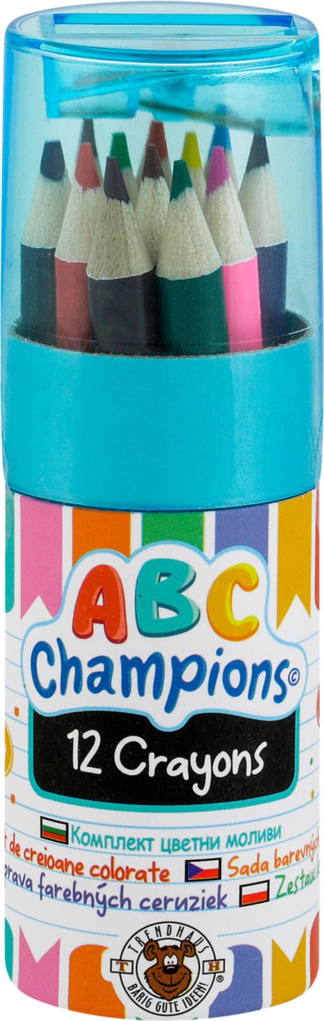 ABC CHAMPIONS Pastelky v tubě
s ořezávátkem