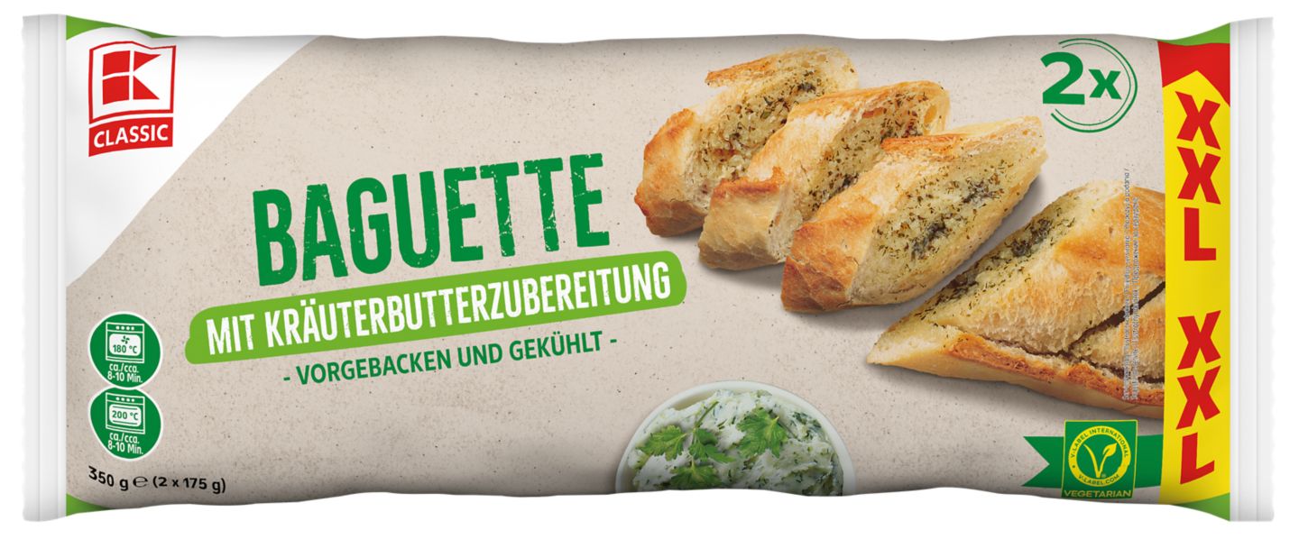 K-Classic Baguette sa začinskim biljem
MPC 2.5.2025=1,89€