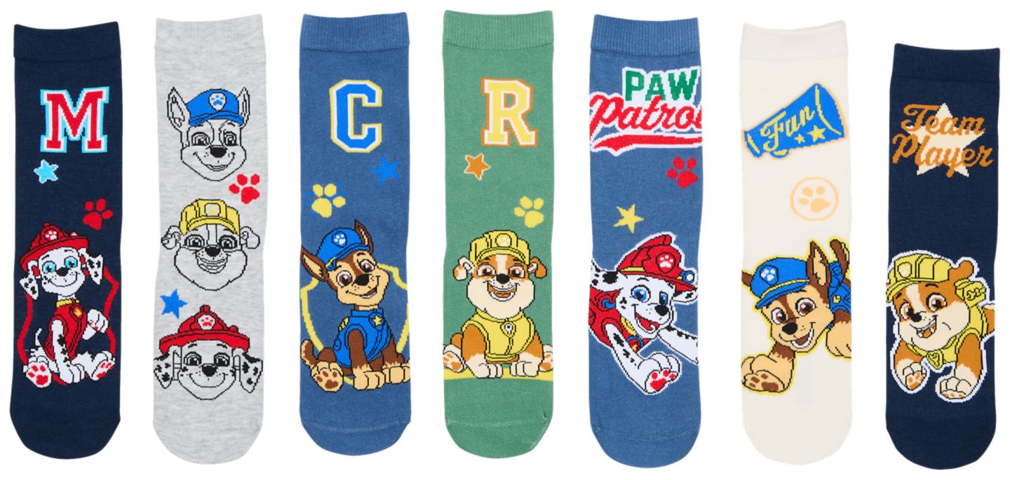 PAW PATROL Ponožky
23/26 - 31/34, 7 párů