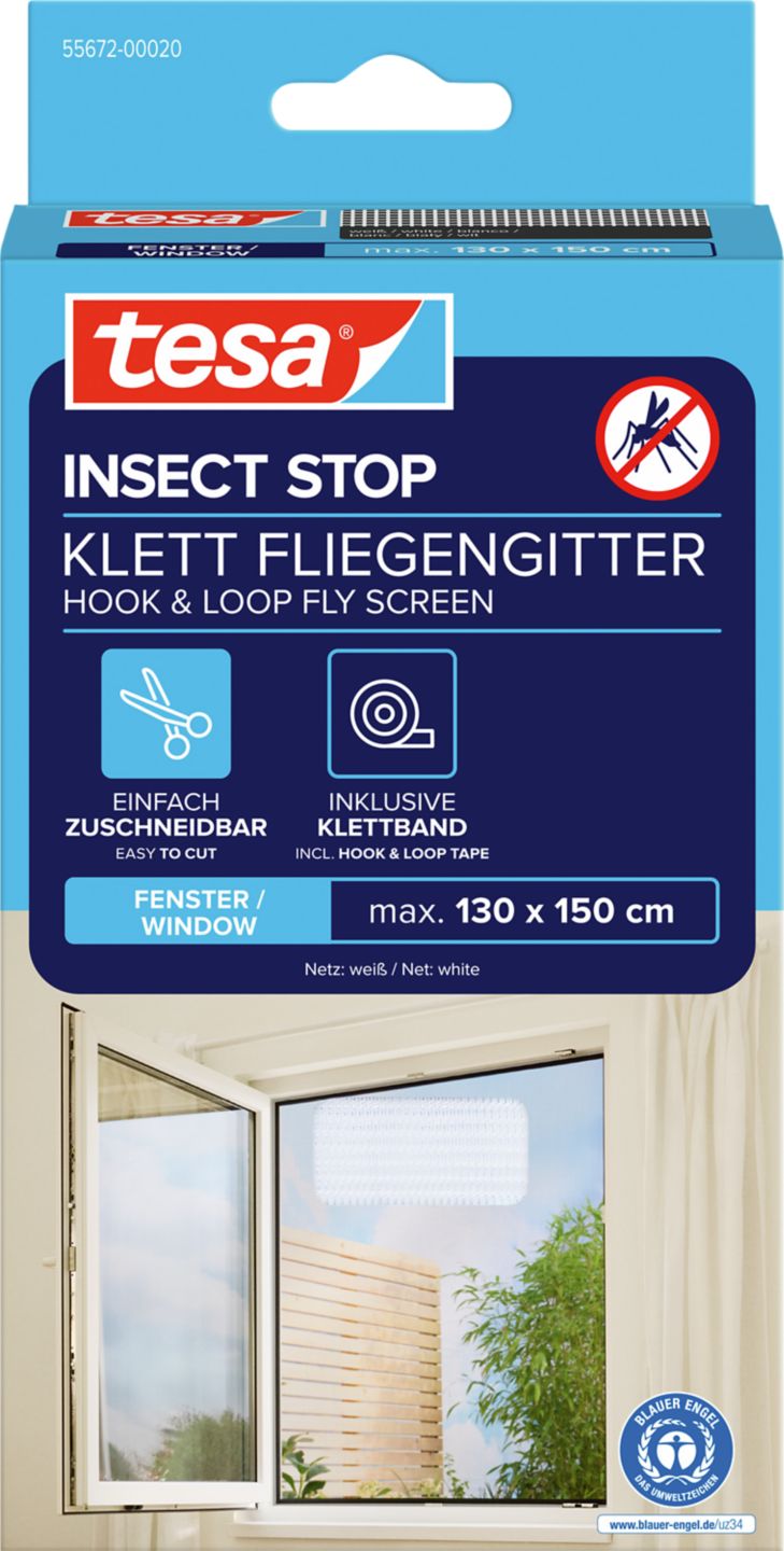 TESA Fliegengitter für Fenster ca. 1,3 x 1,5 m