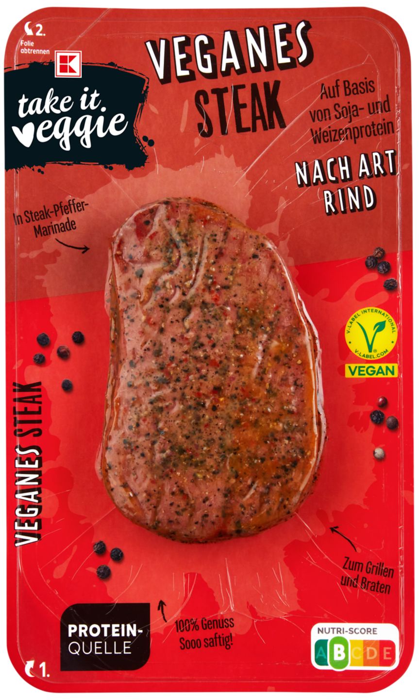 K-TAKE IT VEGGIE Veganes Steak Rinder-Art