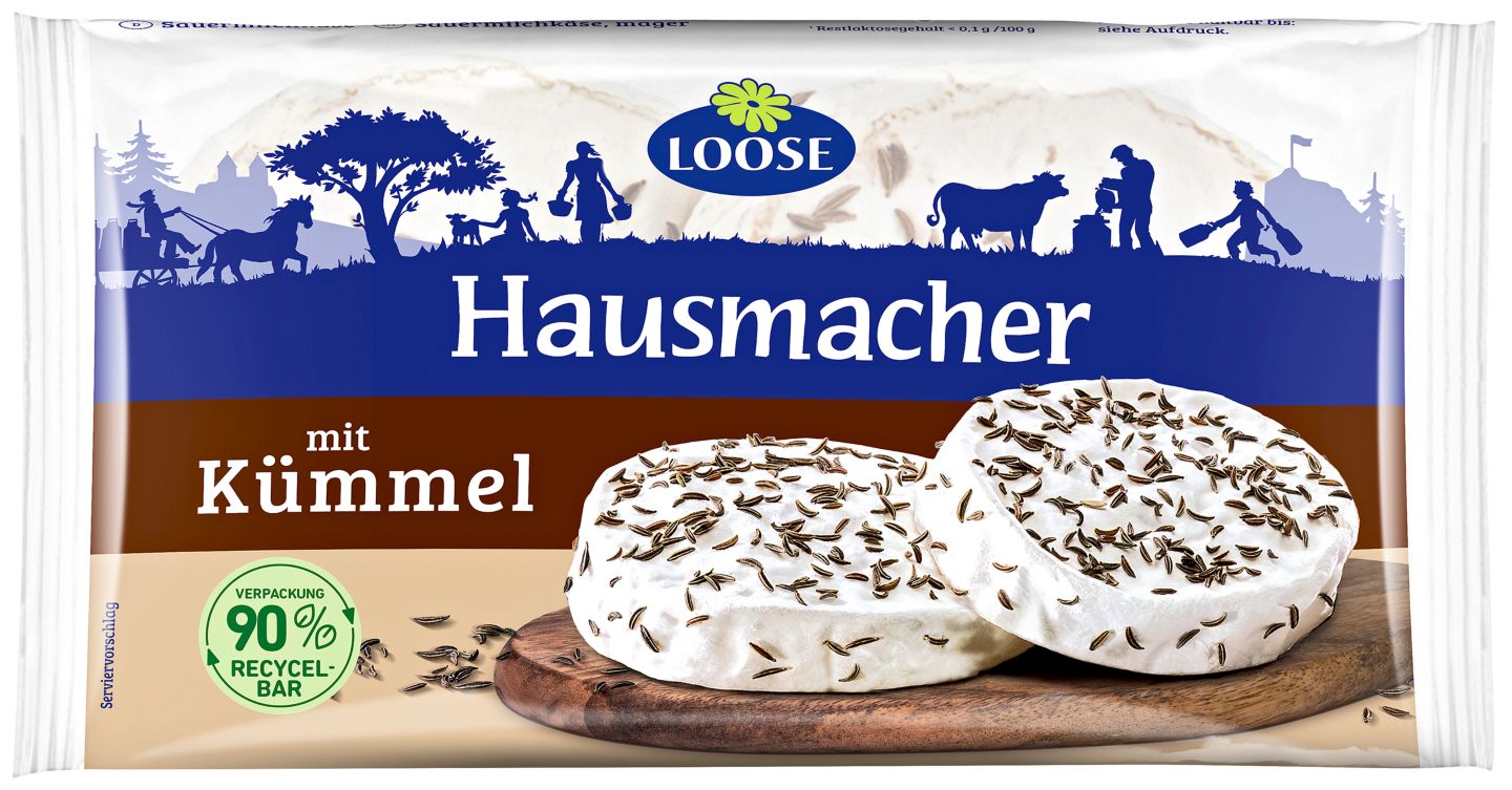 LOOSE oder HARZBUBE Hausmacher Sauermilchkäse, 0,5 % Fett