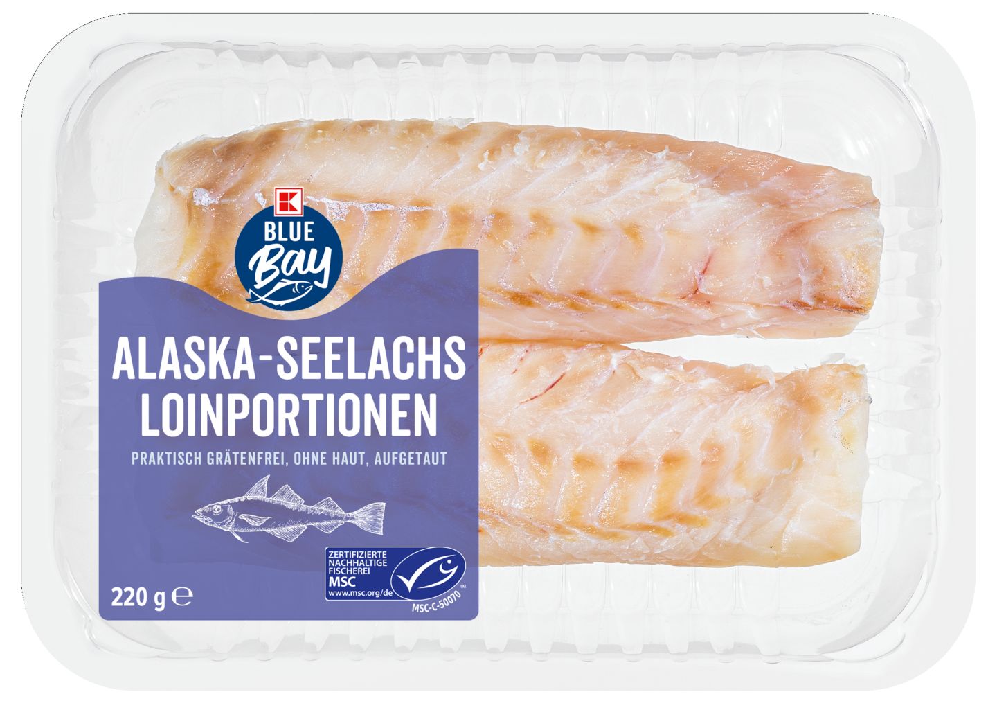 K-BLUE BAY Alaska-Seelachsloin- Portionen