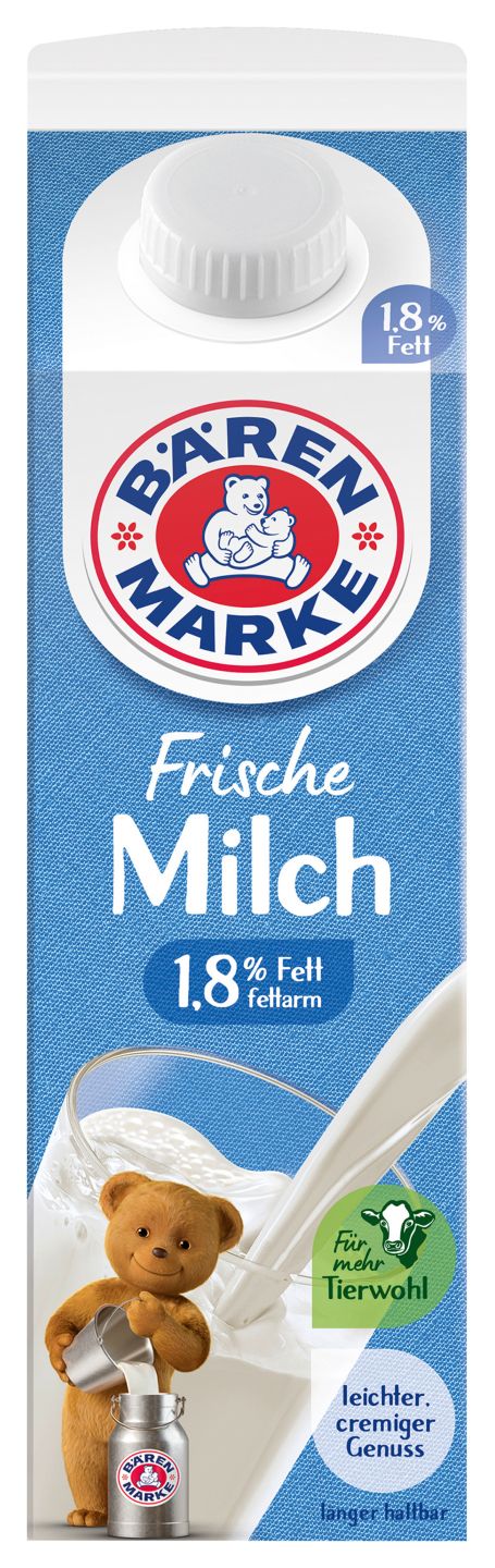 BÄRENMARKE Frische Milch, 1,8 % Fett