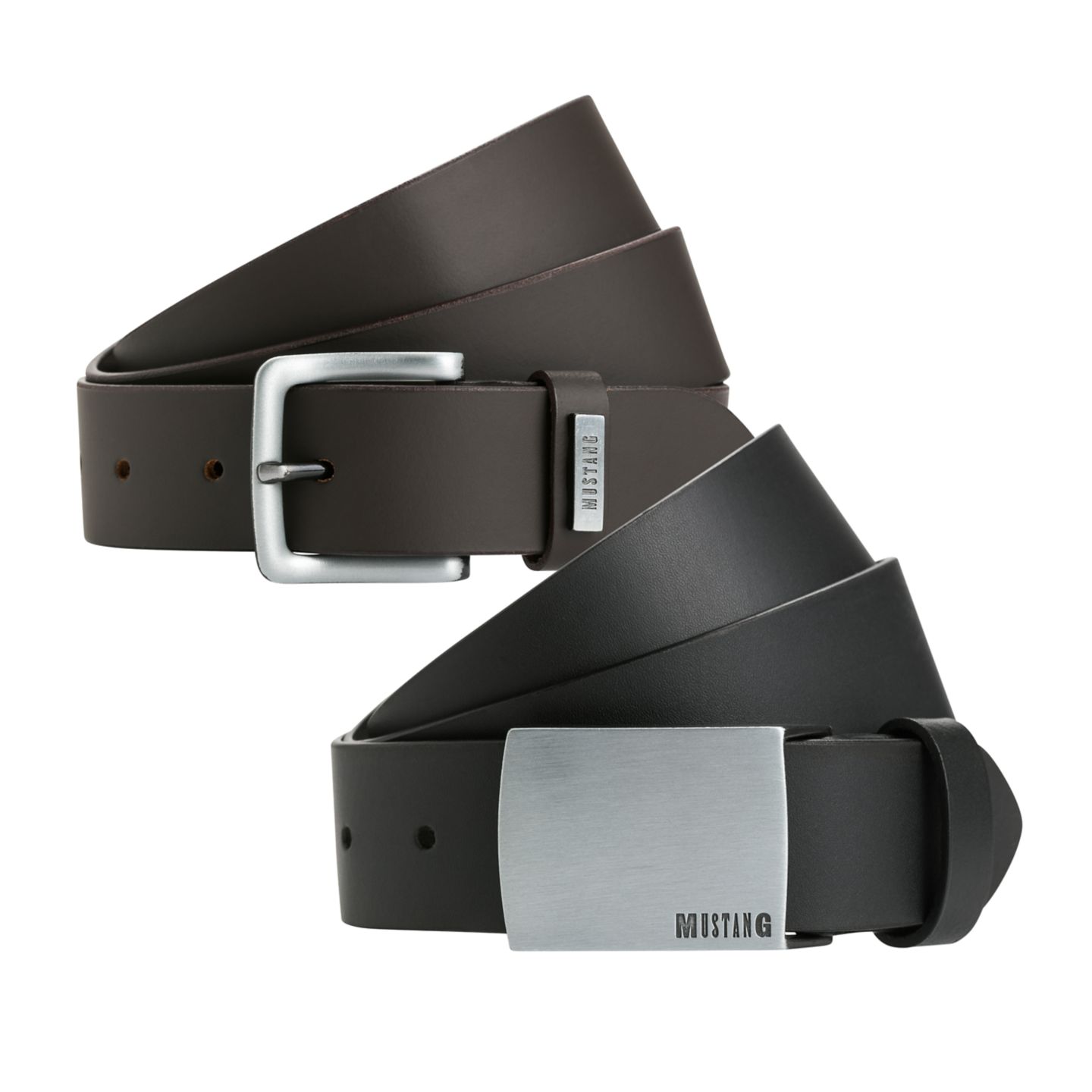 MUSTANG Herren-Ledergürtel 
